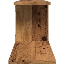 vidaXL Estanterías-Estante de pared de TV madera ingeniería envejecida 125x18x23cm