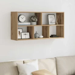 vidaXL Estante de pared madera ingeniería artisian 100x25x50 cm Roble Outlet