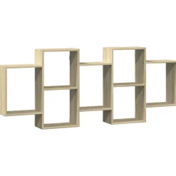 vidaXL Estanterías-Estante de pared madera ingeniería 159x18x65 cm