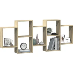 vidaXL Estanterías-Estante de pared madera ingeniería 159x18x65 cm