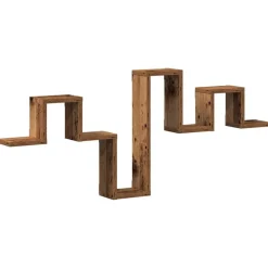 vidaXL Estanterías-Estante de pared Madera vieja 104.5 x 43 x 10 cm