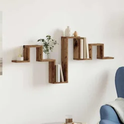 vidaXL Estanterías-Estante de pared Madera vieja 104.5 x 43 x 10 cm