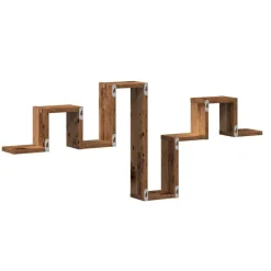 vidaXL Estanterías-Estante de pared Madera vieja 104.5 x 43 x 10 cm