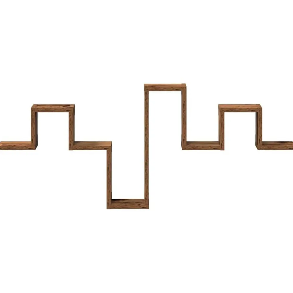 vidaXL Estanterías-Estante de pared Madera vieja 104.5 x 43 x 10 cm