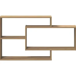 vidaXL Estante de pared madera ingeniería roble artisian 104x20x58,5cm Roble artisan Discount