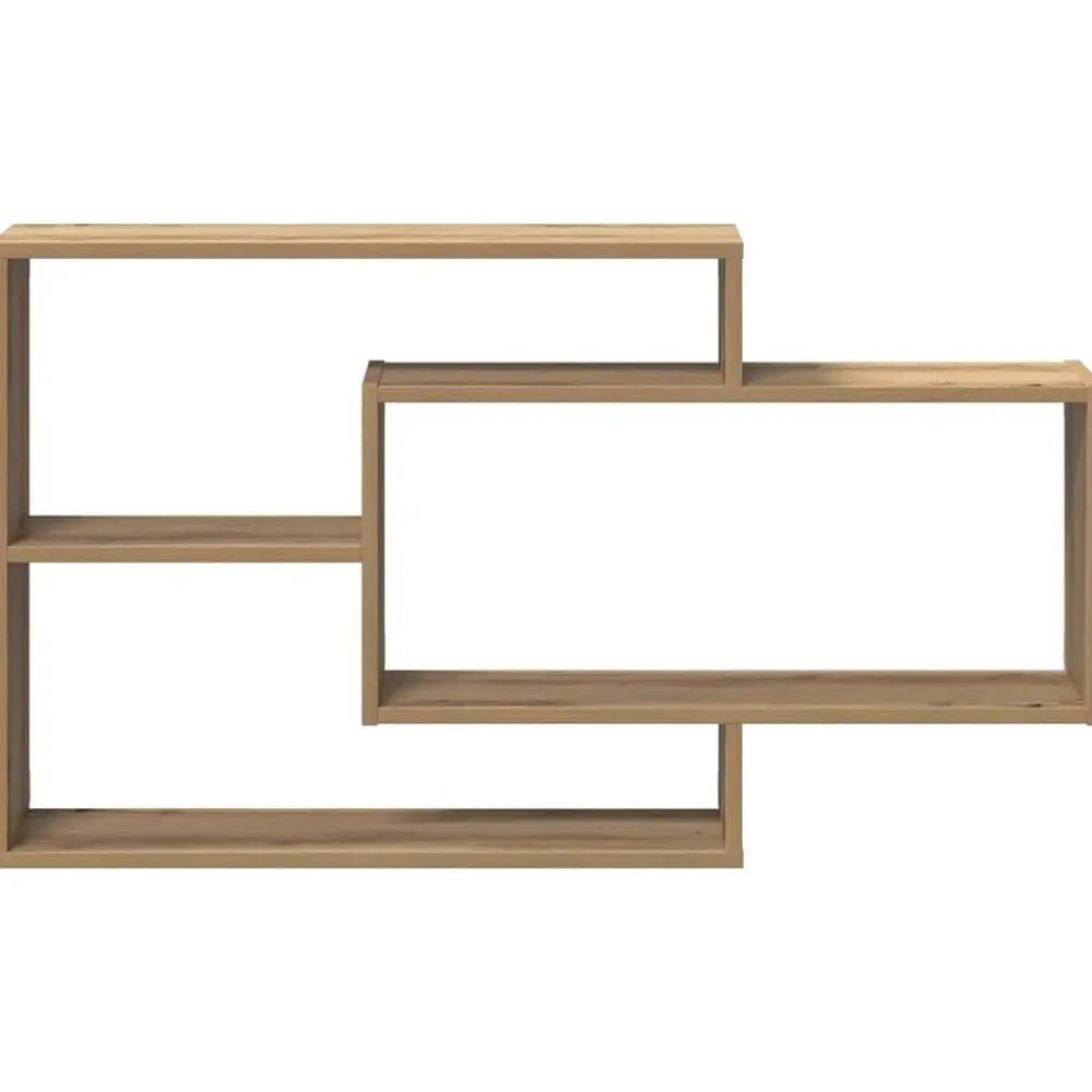 vidaXL Estante de pared madera ingeniería roble artisian 104x20x58,5cm Roble artisan Discount