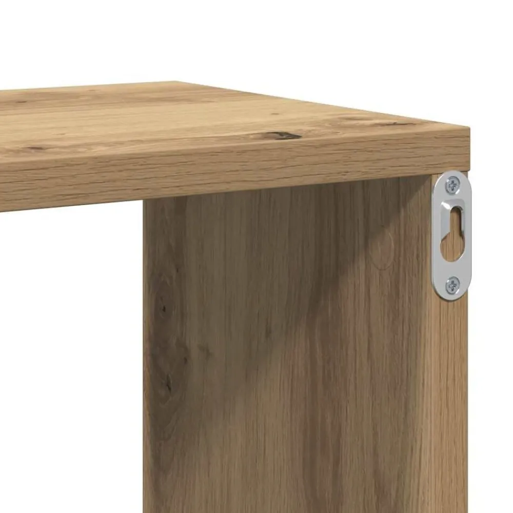 vidaXL Estante de pared madera ingeniería roble artisian 104x20x58,5cm Roble artisan Discount