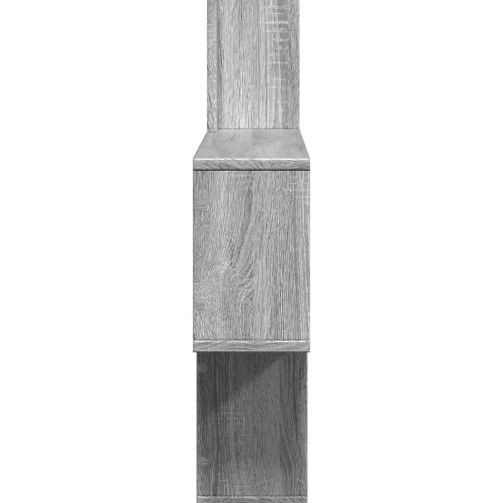 vidaXL Estante de pared madera ingeniería 100x15x70 cm Gris sonoma New
