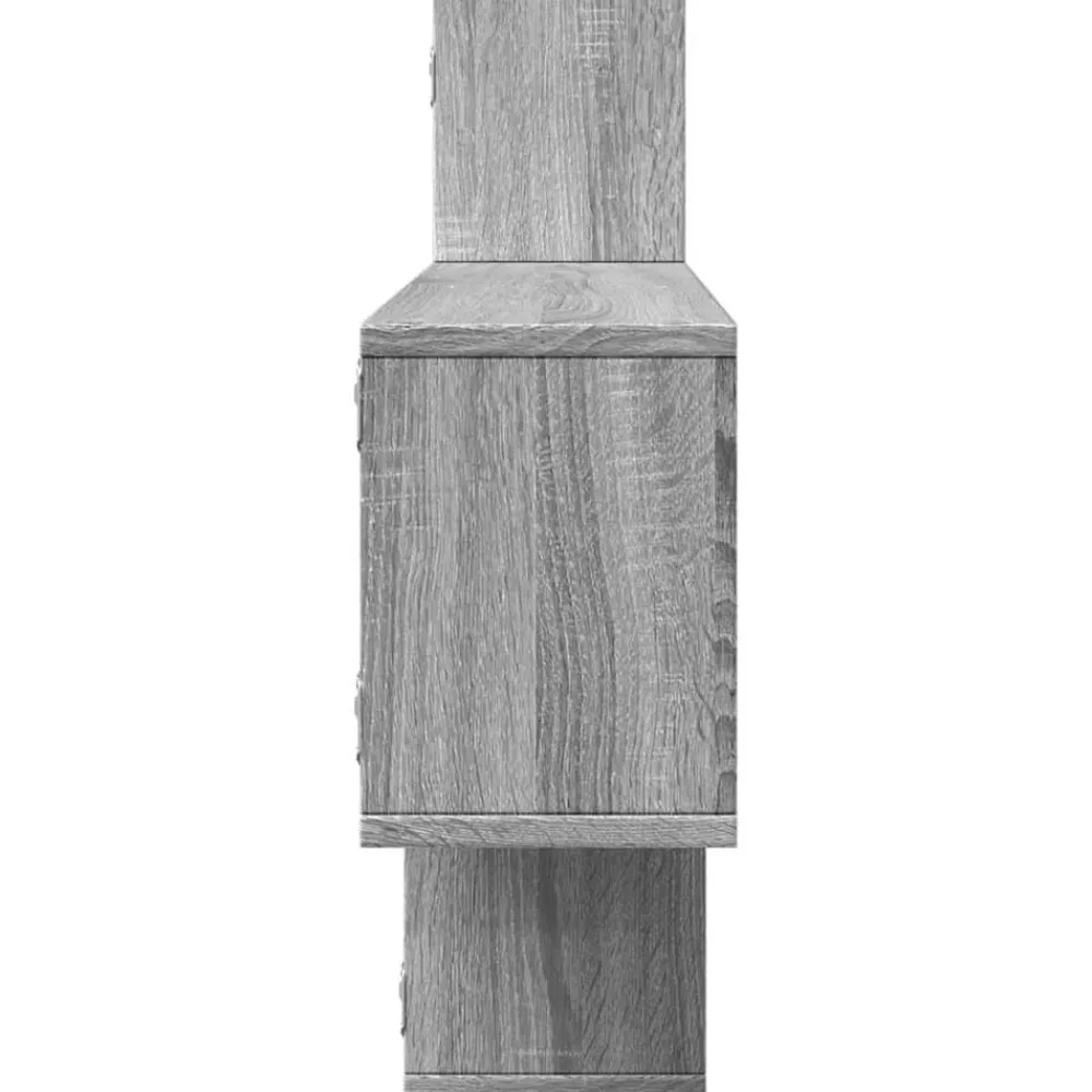 vidaXL Estante de pared madera ingeniería 167,5x18x68 cm Gris sonoma New