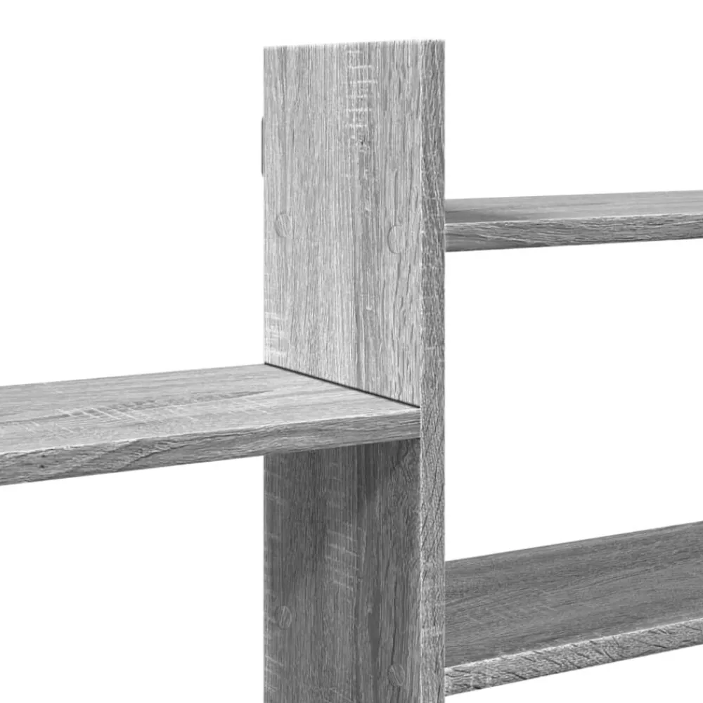 vidaXL Estante de pared madera ingeniería 167,5x18x68 cm Gris sonoma New