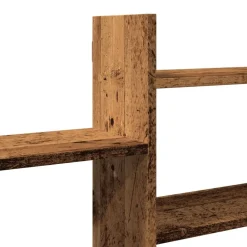 vidaXL Estanterías-Estante de pared madera ingeniería envejecida 167,5x18x68 cm