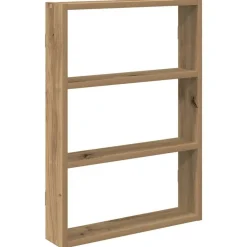vidaXL Estante de pared madera ingeniería 43x9x60 cm Roble artisan Outlet
