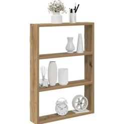 vidaXL Estante de pared madera ingeniería 43x9x60 cm Roble artisan Outlet
