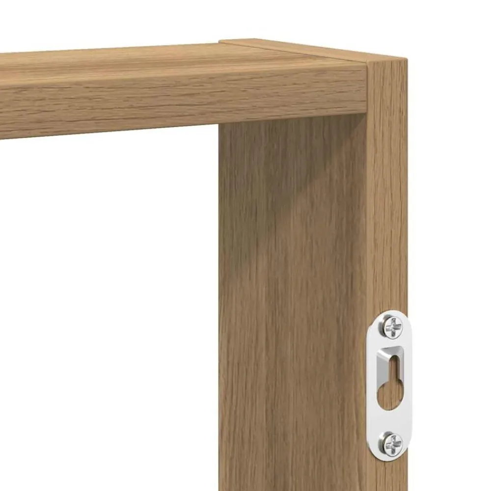 vidaXL Estante de pared madera ingeniería 43x9x60 cm Roble artisan Outlet