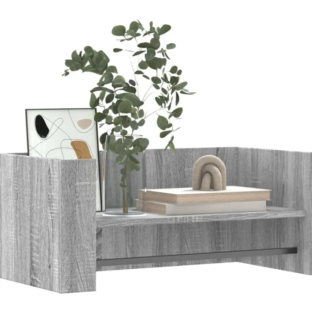 vidaXL Estanterías-Estante de pared madera ingeniería 70,5x35x30,5 cm
