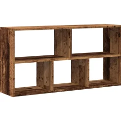 vidaXL Estante de pared madera de ingeniería envejecida 100x25x50 cm Madera antigua Clearance