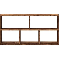 vidaXL Estante de pared madera de ingeniería envejecida 100x25x50 cm Madera antigua Clearance