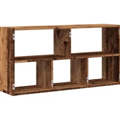 vidaXL Estante de pared madera de ingeniería envejecida 100x25x50 cm Madera antigua Clearance