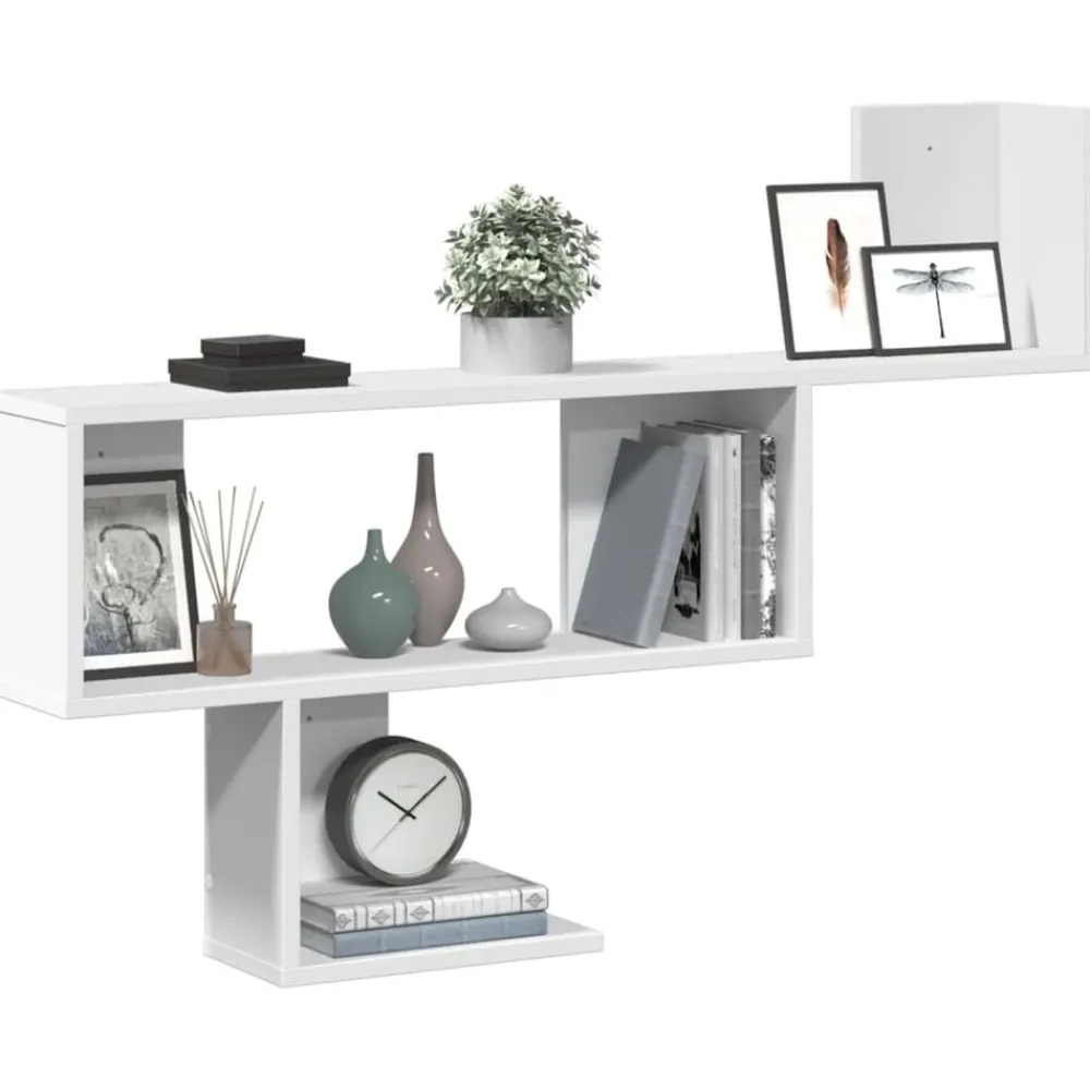 vidaXL Estanterías-Estante de pared madera de ingeniería 100x15x70 cm