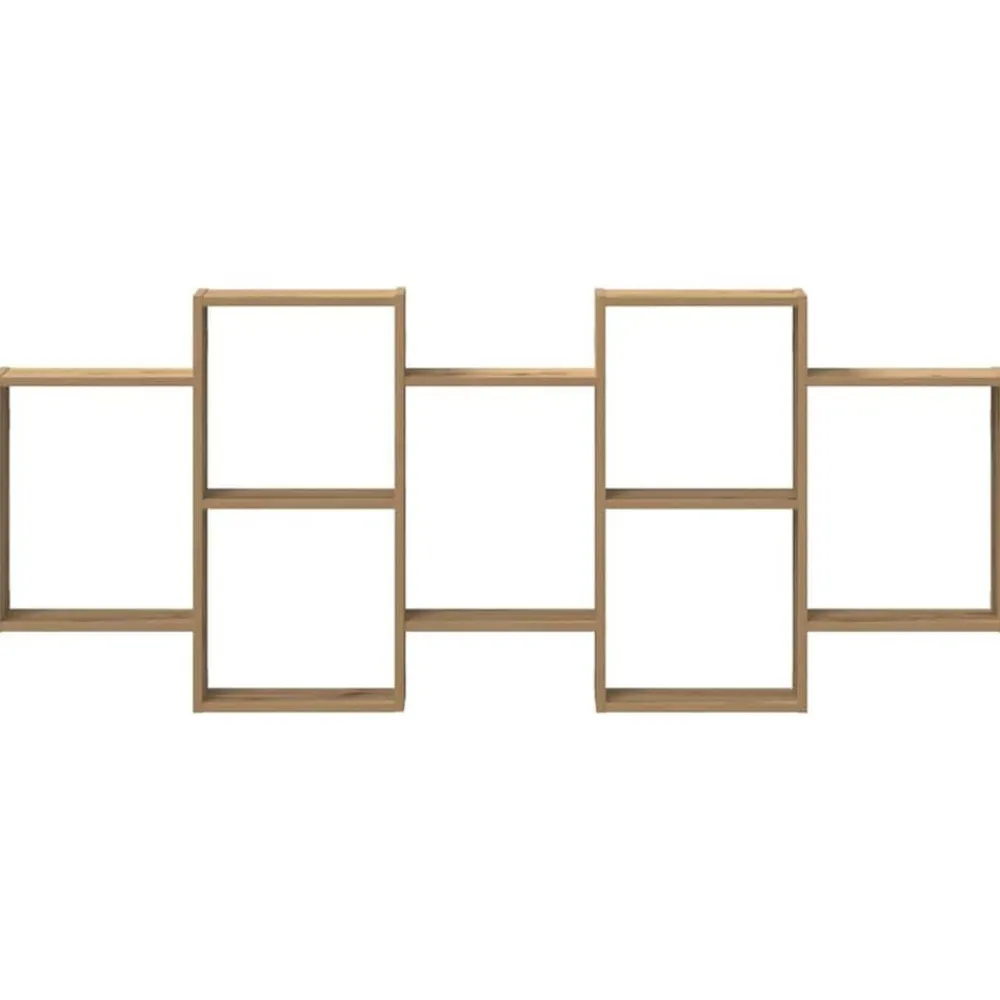 vidaXL Estanterías-Estante de pared madera ingeniería artisian 159x18x65 cm