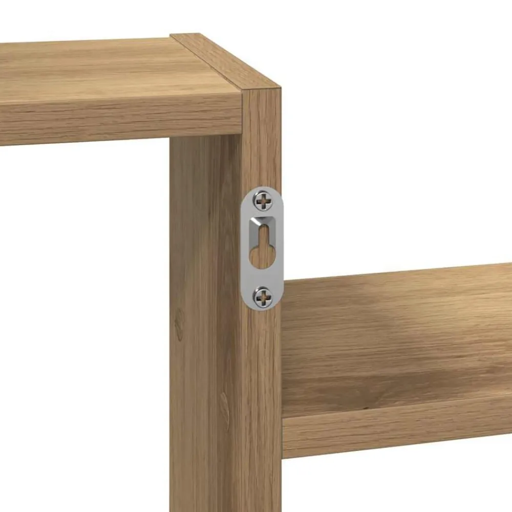 vidaXL Estanterías-Estante de pared madera ingeniería artisian 159x18x65 cm