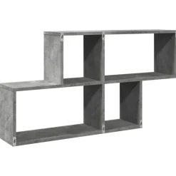 vidaXL Estanterías-Estante de pared madera ingeniería gris hormigón 100x20x53 cm