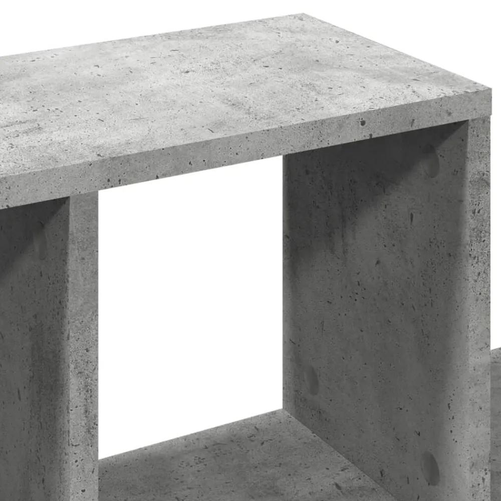 vidaXL Estanterías-Estante de pared madera ingeniería gris hormigón 100x20x53 cm