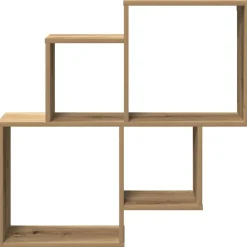 vidaXL Estanterías-Estante de pared madera ingeniería roble artisian 80x15x78,5 cm