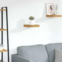 vidaXL Estante de pared Marrón 23 x 23,5 x 4 cm Madera de ingeniería Marr&oacute;n Outlet