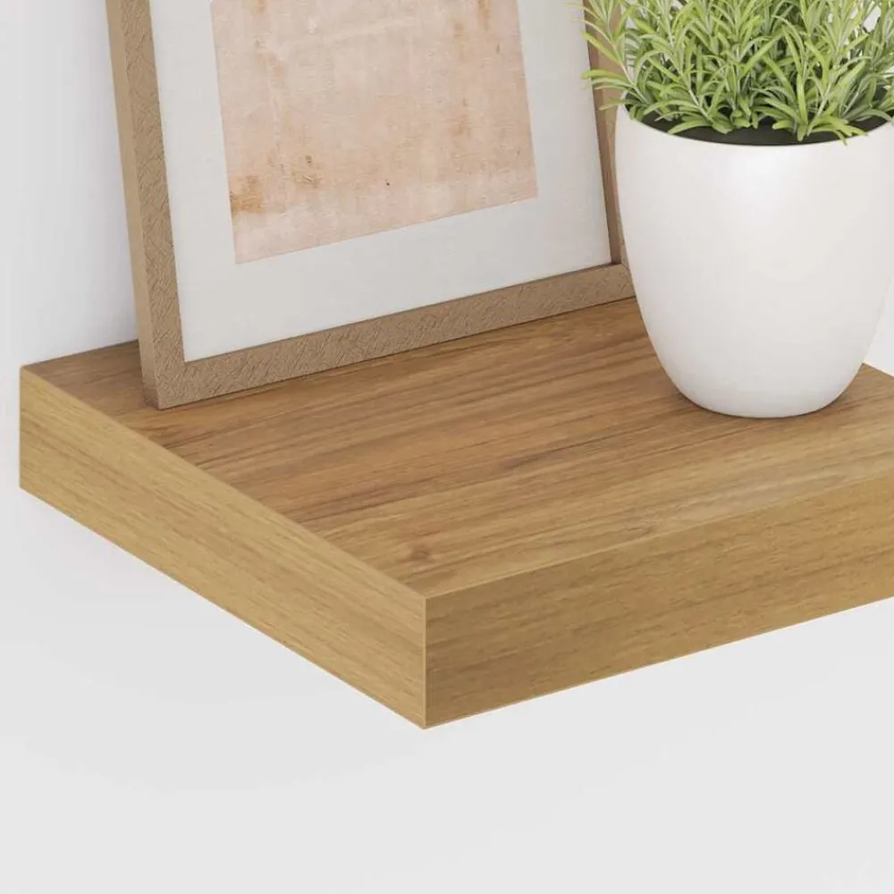 vidaXL Estante de pared Marrón 23 x 23,5 x 4 cm Madera de ingeniería Marrón Outlet