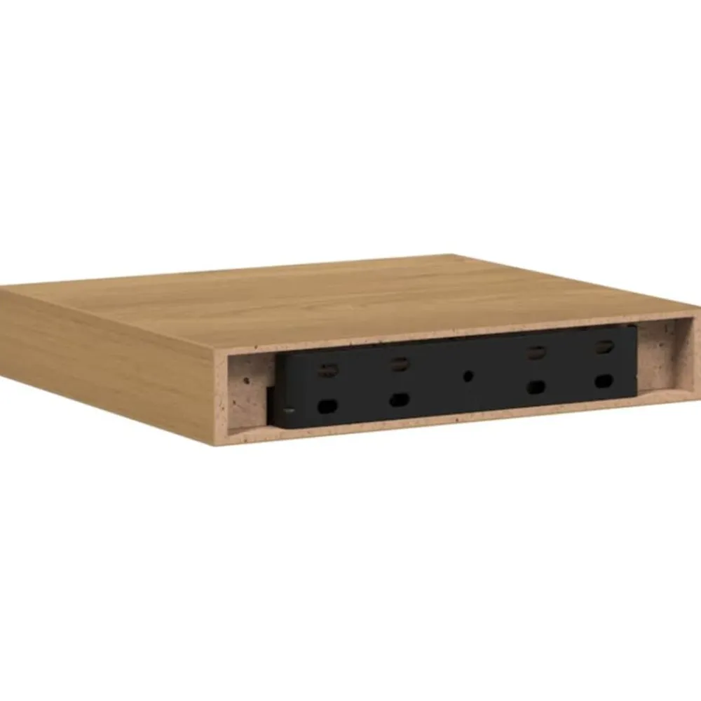 vidaXL Estante de pared Marrón 23 x 23,5 x 4 cm Madera de ingeniería Marrón Outlet