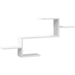 vidaXL Estante de pared madera de ingeniería 104x15x49 cm Blanco Best