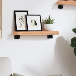 vidaXL Estanterías-Estante de pared madera de roble tratada marrón claro 40x10x4cm