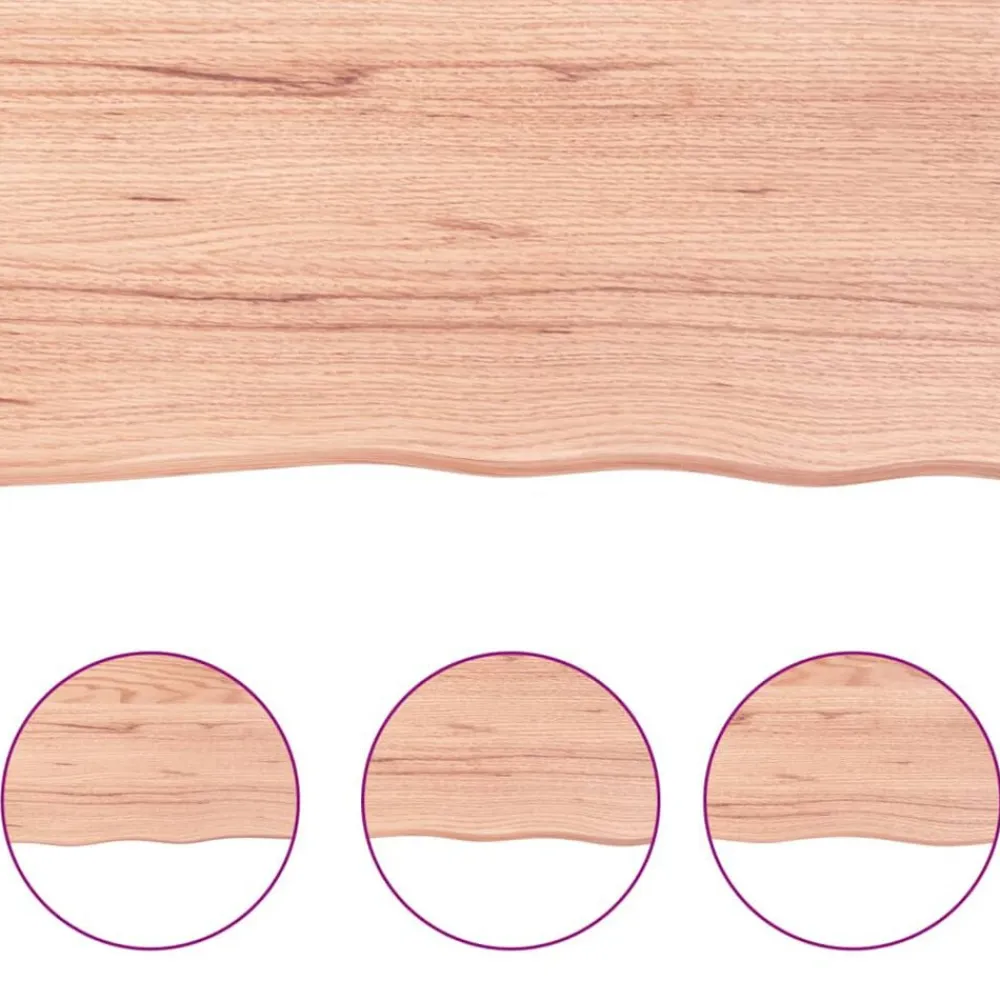 vidaXL Estanterías-Estante de pared madera de roble tratada marrón claro 40x10x4cm