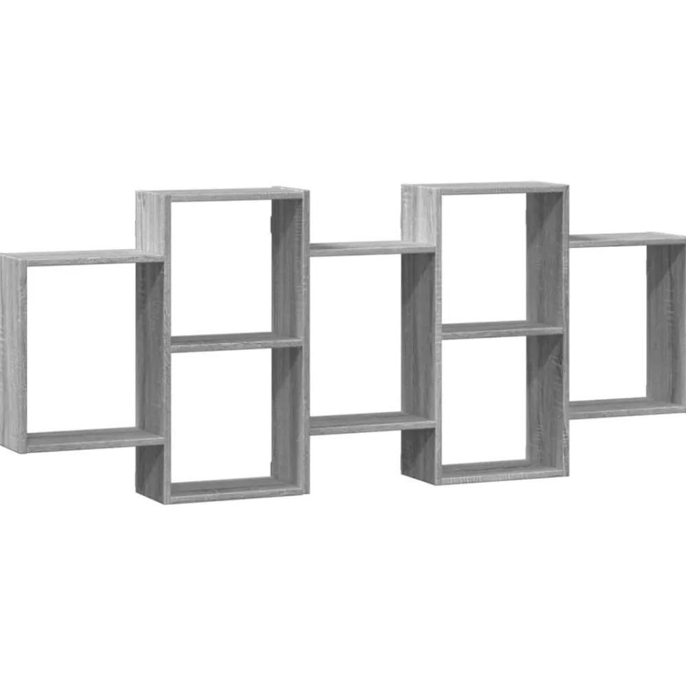 vidaXL Estanterías-Estante de pared madera ingeniería 159x18x65 cm
