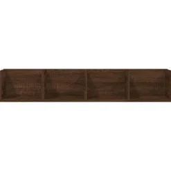 vidaXL Estanterías-Estante de pared para CD madera color roble marrón 100x18x18 cm