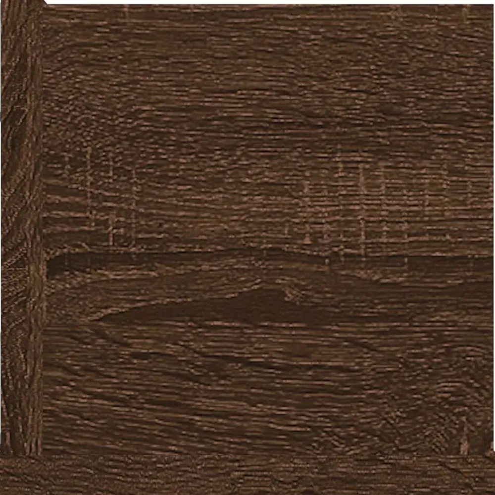 vidaXL Estanterías-Estante de pared para CD madera color roble marrón 100x18x18 cm