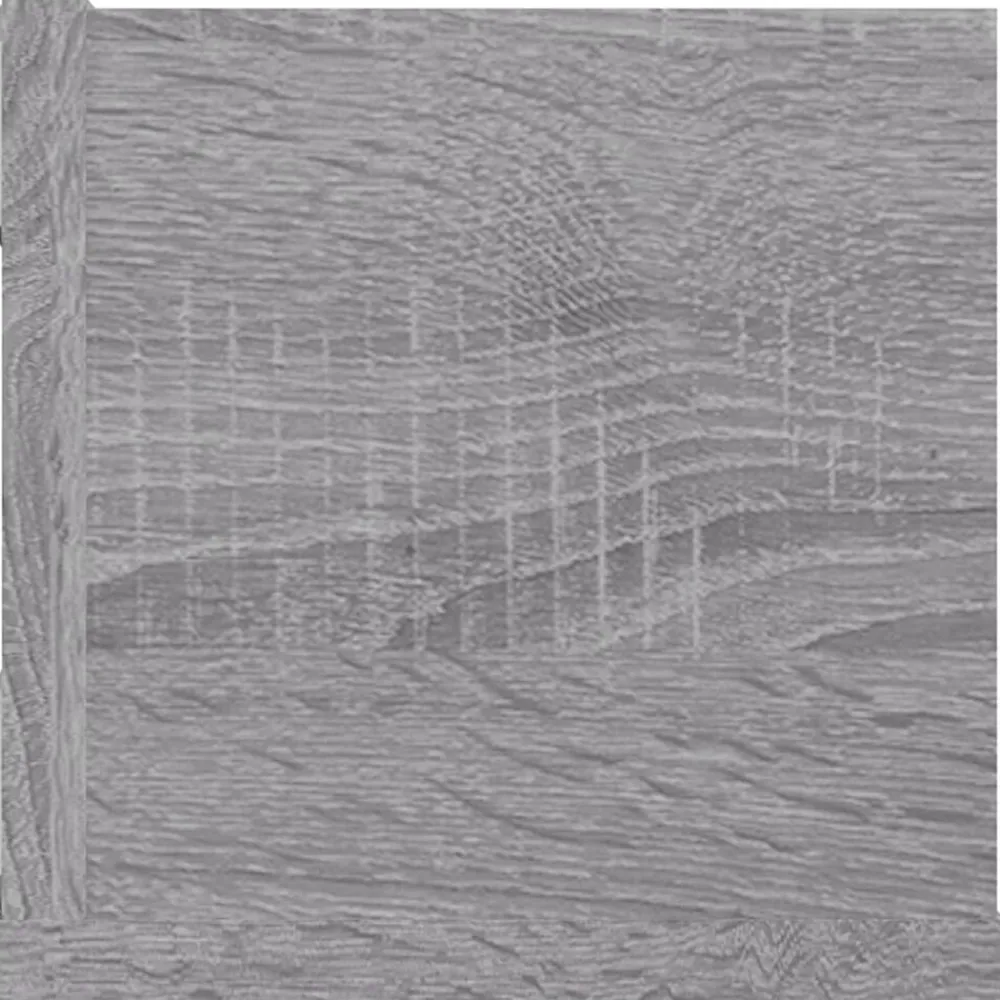 vidaXL Estanterías-Estante de pared para CD madera contrachapada gris 100x18x18 cm