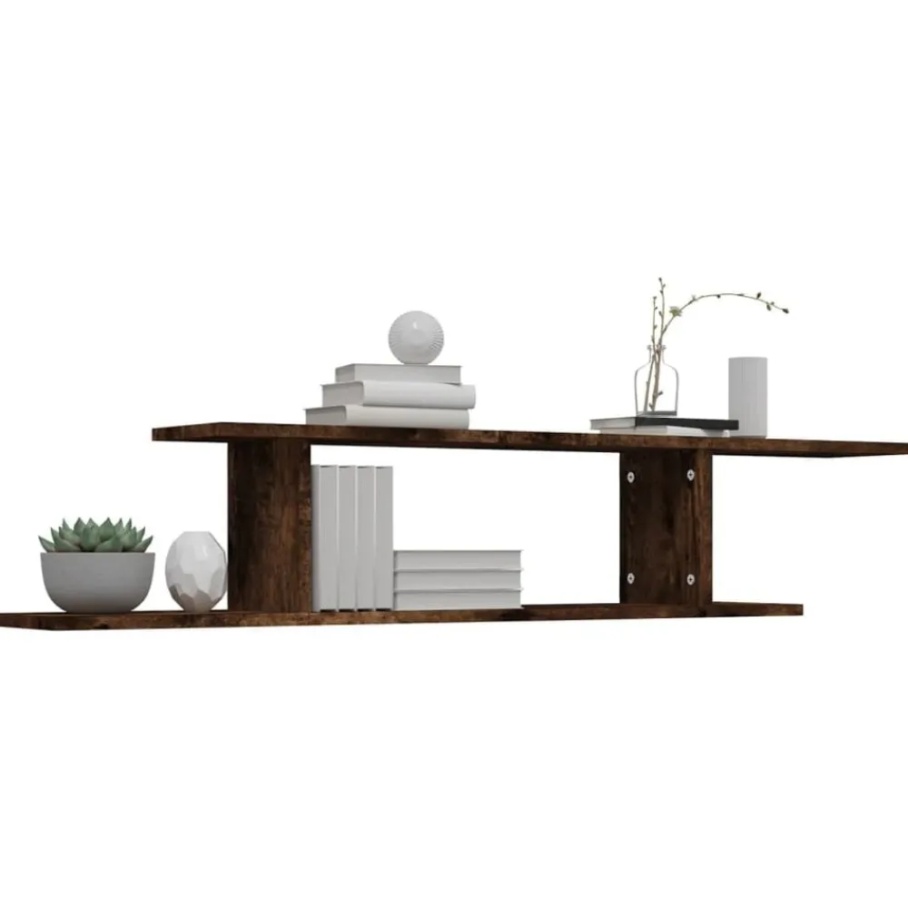 vidaXL Estanterías-Estante de pared para TV madera 125x18x23 cm