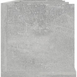 vidaXL Estanterías-Estante de pared para CD contrachapada hormigón 75x18x18cm