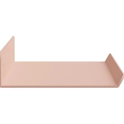 vidaXL Estante flotante 3 pcs 40 x 9 x 2,5 cm Acero Rosa Best
