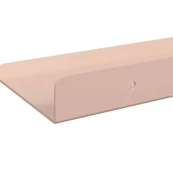 vidaXL Estante flotante 3 pcs 40 x 9 x 2,5 cm Acero Rosa Best