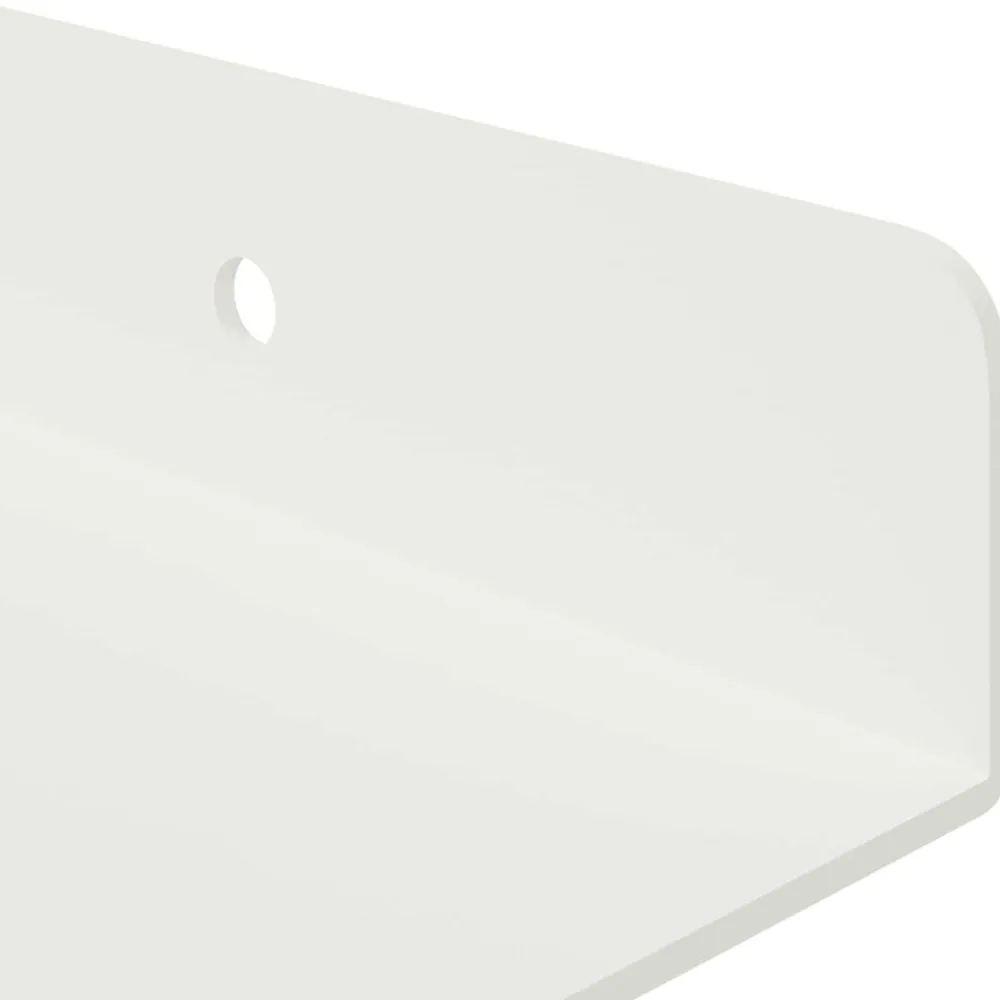 vidaXL Estante flotante 3 pcs 40 x 9 x 2,5 cm Acero White Sale