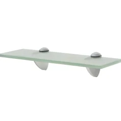 vidaXL Estante flotante de cristal 30x20 cm 8 mm Blanco
