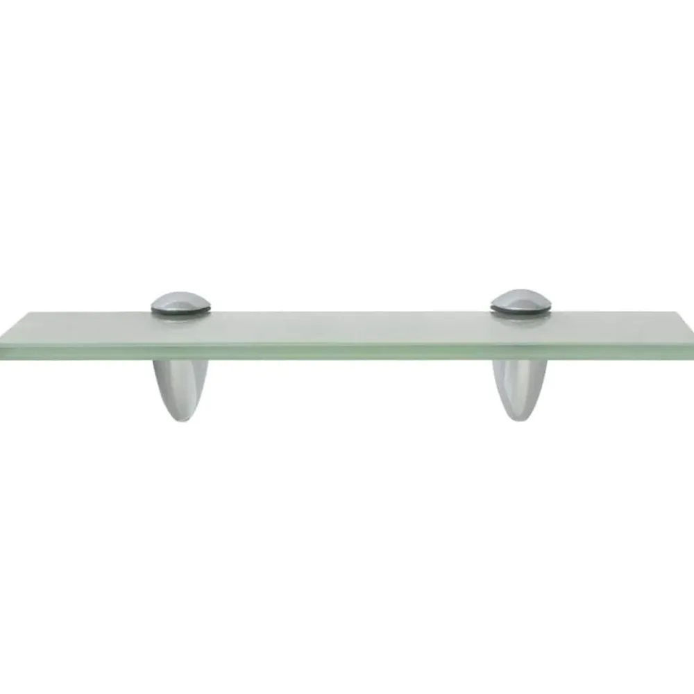 vidaXL Estante flotante de cristal 30x20 cm 8 mm Blanco