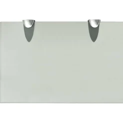 vidaXL Estante flotante de cristal 30x20 cm 8 mm Blanco