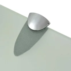 vidaXL Estante flotante de cristal 30x20 cm 8 mm Blanco