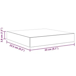 vidaXL Estanterías-Estante flotante de pared MDF 23x23,5x3,8 cm