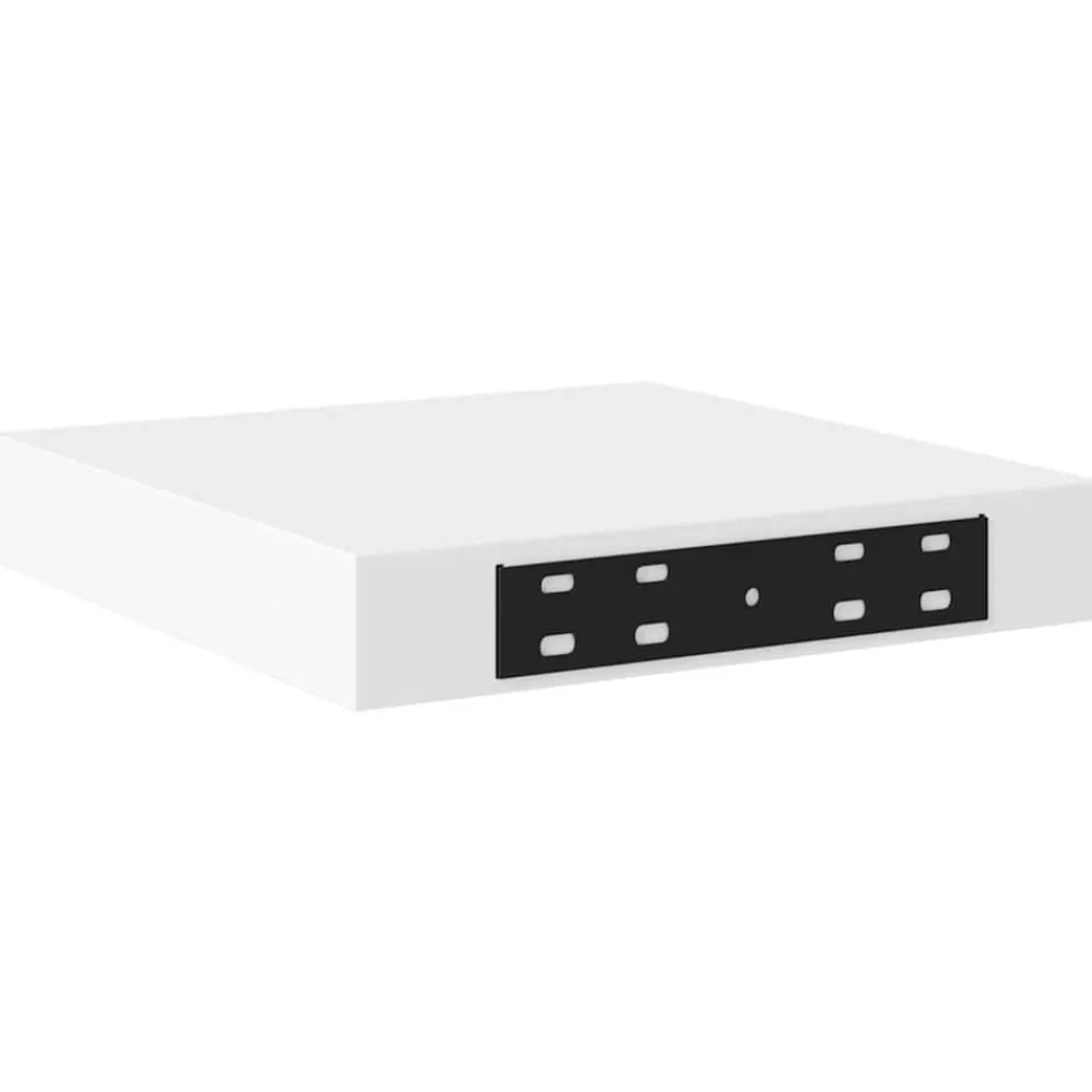 vidaXL Estante flotante de pared MDF 23x23,5x3,8 cm Blanco Discount