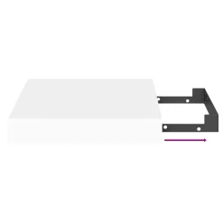 vidaXL Estante flotante de pared MDF 23x23,5x3,8 cm Blanco Discount